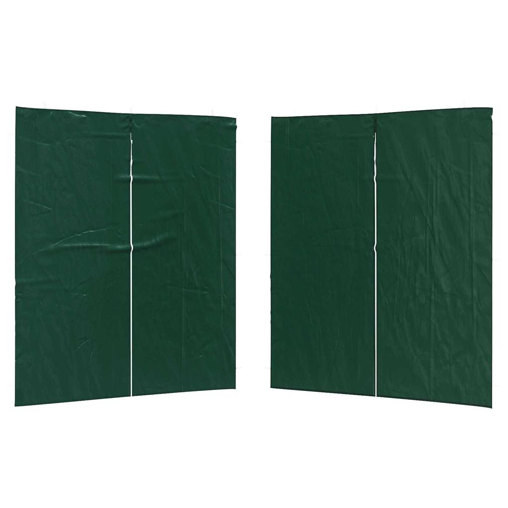 Party Tent Side Panel 2 pcs Green 200 x 195 cm PE and Steel