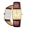 Seiko Мужские Классические Часы SWR064 Нержавеющая Сталь Кварц Кожаный Ремешок Коричневый Размер 10