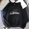 Initial D AE86 JDM Hoodies Японская автомобильная мода Буквенный принт Hoodie Мужские толстовки Streetwear Женские свободные Hoodie