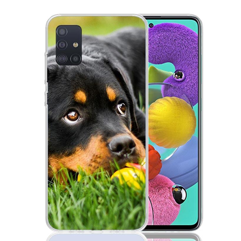 Rottweiler Dog Case Phone Cover for Samsung Galaxy A52 A51 A50 A42 A32 A22 A12 A02S A72 A71 A70 A41 A31 A21S A40 A30S A20E A10S