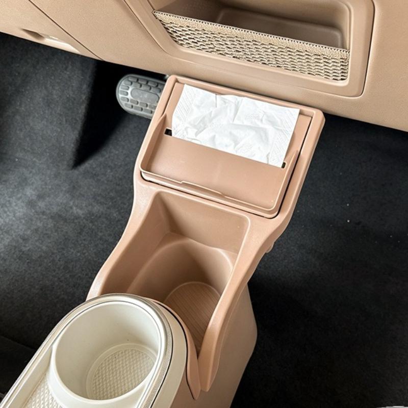 For Wuling Hongguang Mini 5th Gen Multi-functional Armrest Organizer with Cup Tissue Holder Car Central Control Storage Box Pad