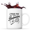Mug En Céramique - PLANETEE - J’peux Pas J’ai Badminton - 330 Ml - Passe Au Lave-vaisselle - Imprimé En Bretagne