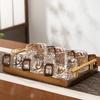 Wooden Handle Glass Tea Cups High Temperature Resistant Water Cups Stylish Milk Juice Cups  Office