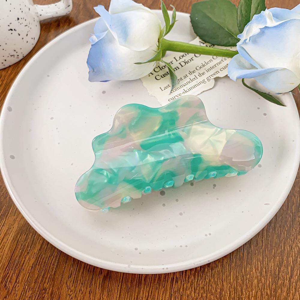 Заколка для волос в форме облака, однотонная черепаховая заколка для волос, когти для путешествий