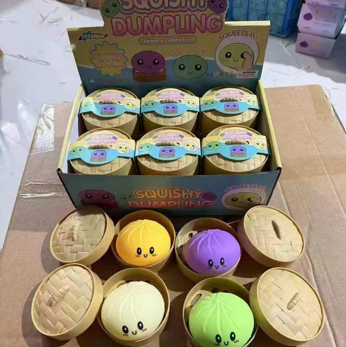 Трансграничные игрушки-антистресс: Жидкое тесто из яичного желтка, Вентиляционное отверстие для гамбургера и Чашка для белки. Медленное восстановление формы, щипайте и сжимайте для снятия стресса.