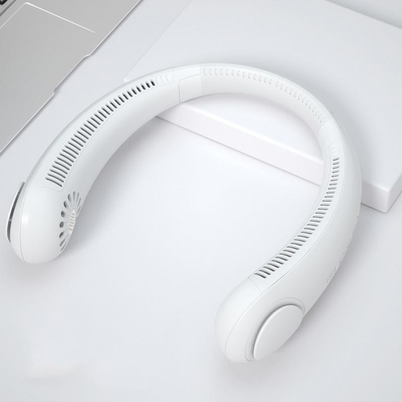Вентилятор вокруг шеи на 360° Беспроводной вентилятор Перезаряжаемый USB мини-вентилятор Охлаждающий безлопастной бесшумный вентилятор с шейным ремешком для занятий спортом на открытом воздухе Туризм Кемпинг