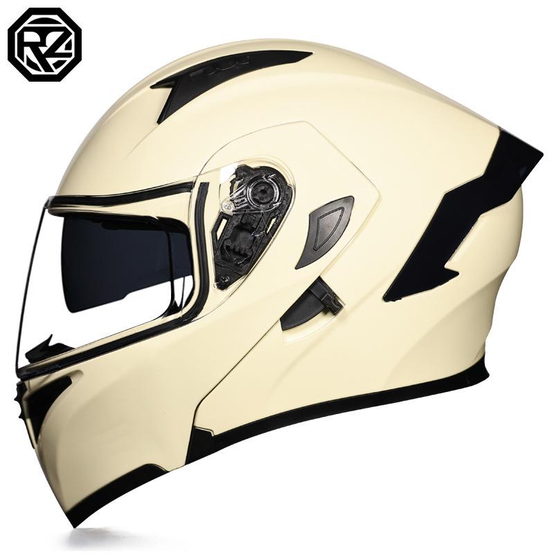 Motorcycle Helmets Men's and Women's Unveiling Helmets Full Helmets Tail Rider Bluetooth Locomotive Men's and Women's Winter Personality Electric