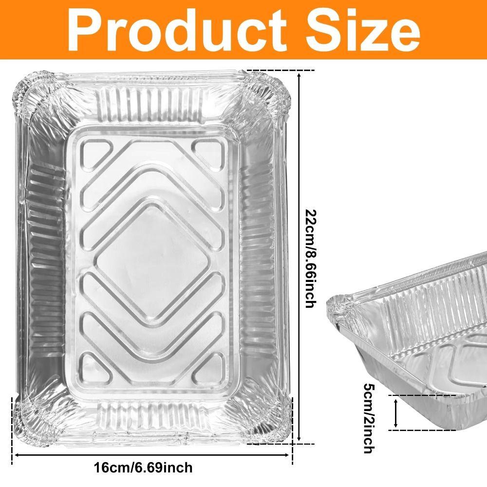 10 шт. с крышками из фольги пищевые контейнеры квадратные миски для барбекю новые противни для выпечки на вынос