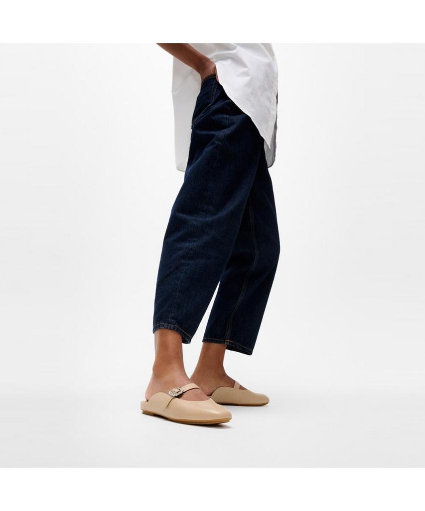 Fitflop Сон Хе Гё Другой Цвет [Delicato] Женские Мюли Мэри Джейн с Хрустальной Пряжкой - Классический Бежевый (Ft59K2C02A)
