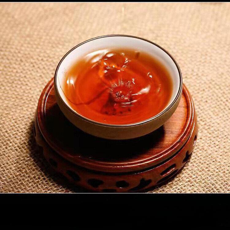 357g Menghai 2019 Puerh Ripe Tea The More Aged The More Fragrant Raw Material