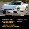 Для 2005-2013 Chevrolet Corvette C6 Задымленные и передние задние боковые габаритные огни 4 шт.