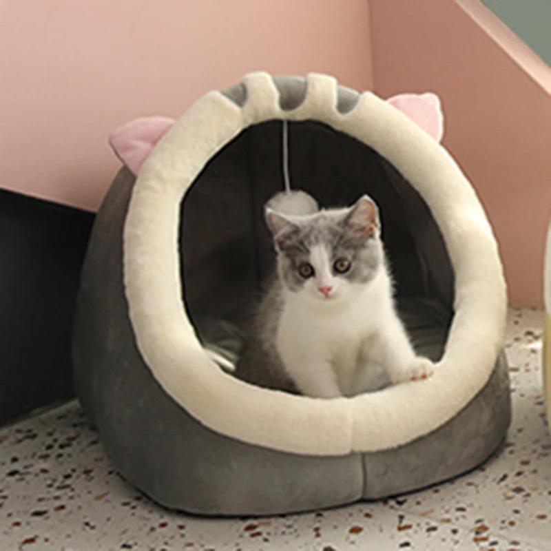 Help Sleep In A Cat Bed Warm Pet Bed Comfortable Cat House Kitten Bed Cushion Kitten Tent Very Comfortable Dog Cushion Bag Cave