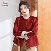 XUEXI Women's New Chinese Style Autumn/Winter Woolen Jacket