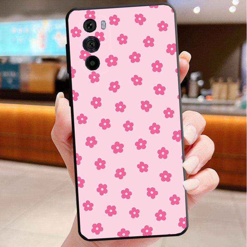 Phone Case For Motorola Edge 50 40 Pro 60 50 40 30 Ultra Neo Fusion Moto G Play G Stylus G Power G Pink Aesthtic