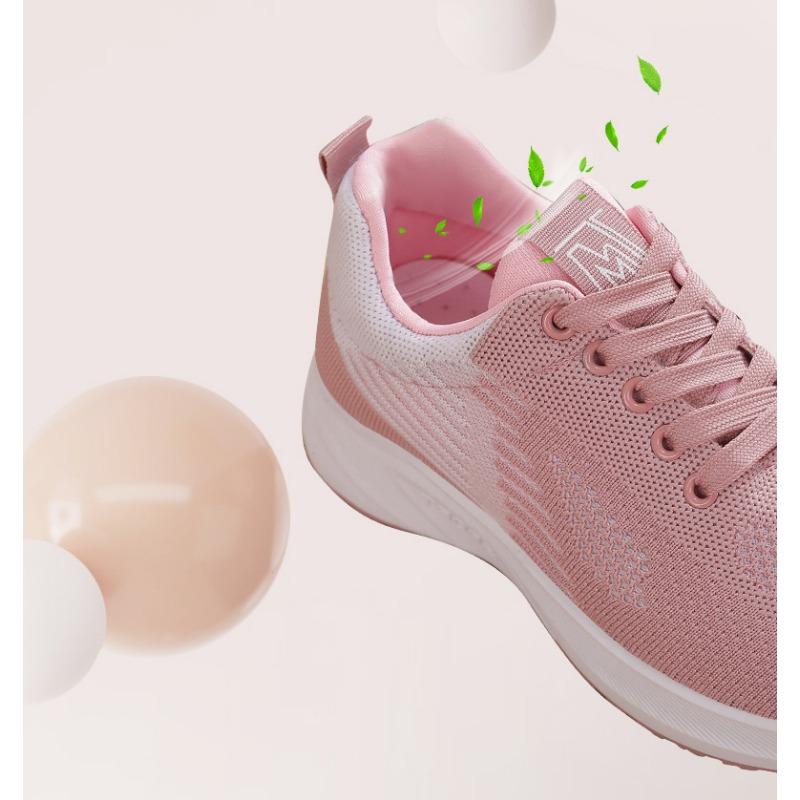 Women's Shoes,Breathable Flyknit Shoes,,Strap Fashion Trend Sneakers