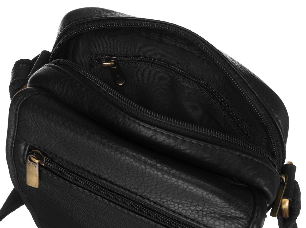 Men's leather shoulder bag - Peterson