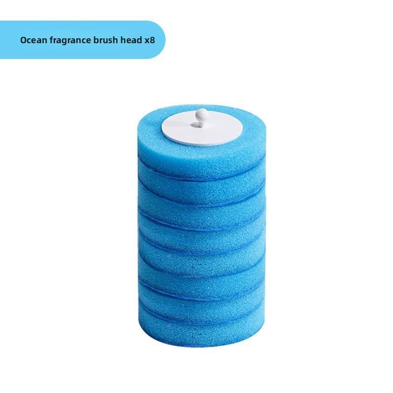 Одноразовые губки бытовые сменные головки для туалетной щетки с ароматом набор