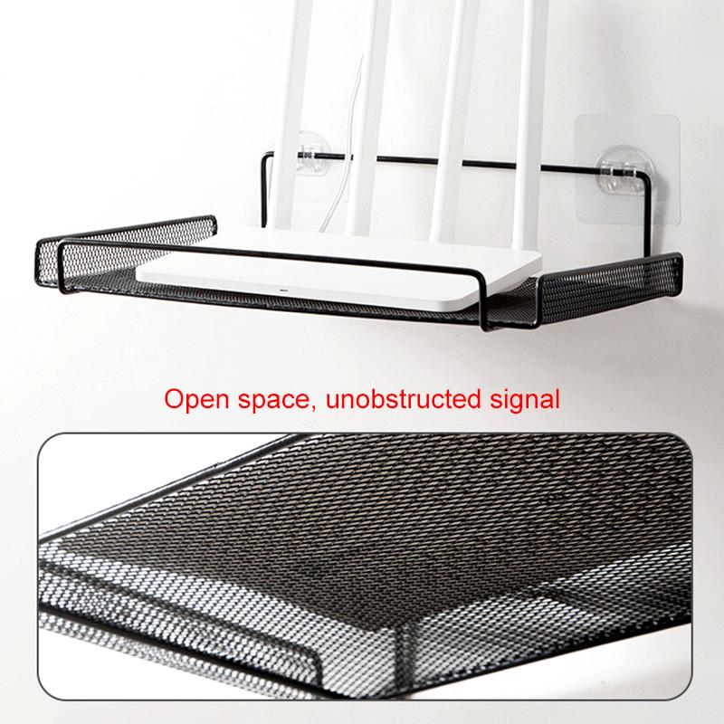 1PC Router Projector Multi-function Plastic Organizer Surveillance Bracket Hole-Free Wifi Rack Wall Mounted Storage Holder
