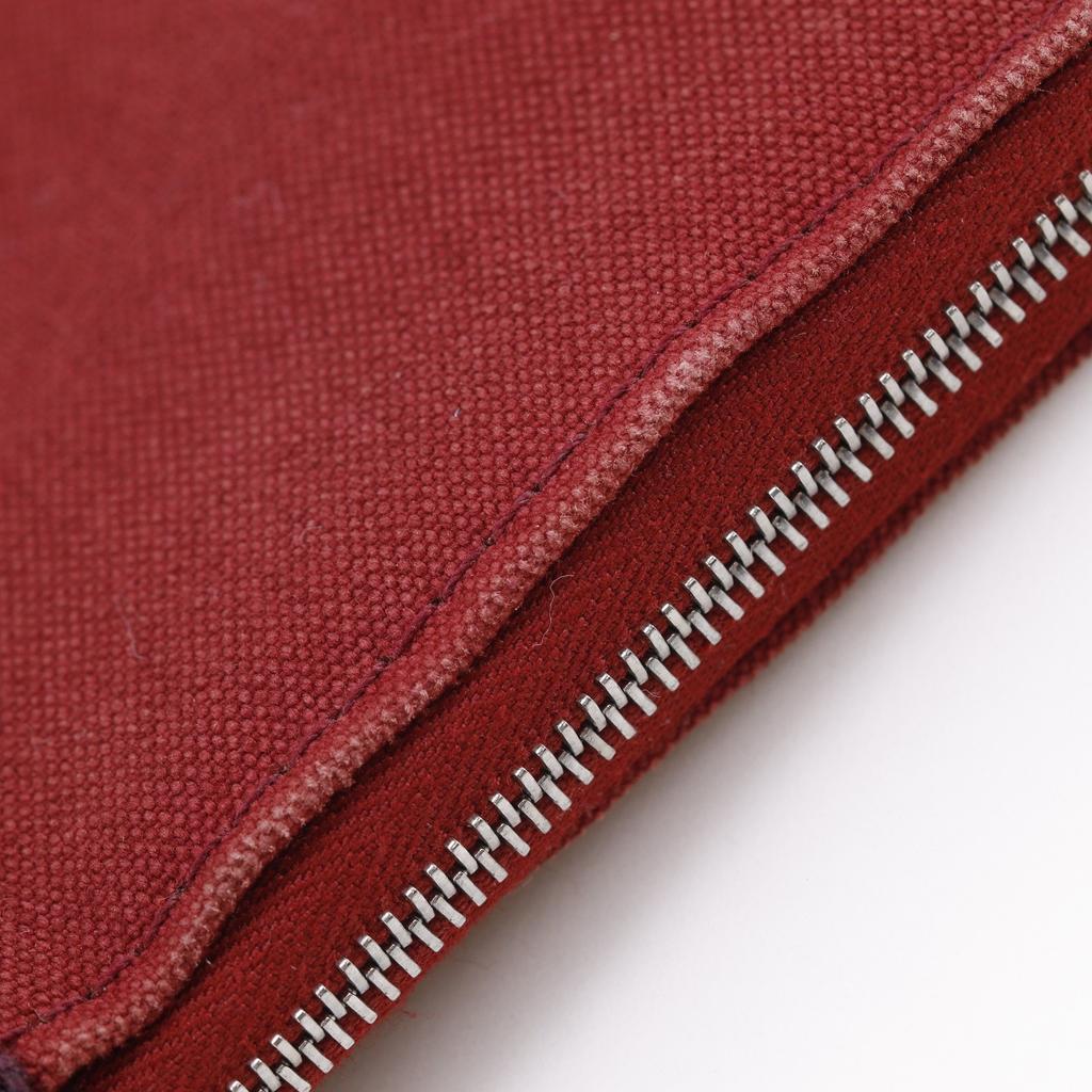 HERMES Fourre Tout Multi Perth GM Purse Red canvas unisex Used