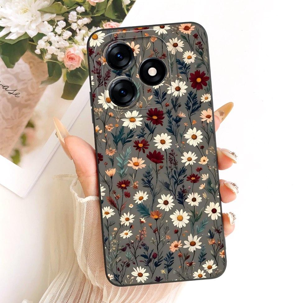 Чехол для Realme C51 RMX3830 Чехол для Realme C53 RMX3760 Крышка Силиконовый Роскошный Модный Мультяшный Забавный 2D Расписной
