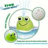 LED Light Frogs Baby Bath Toy Automatic Water Sprayer Water Sprinkler Bath Toy  Bath Time