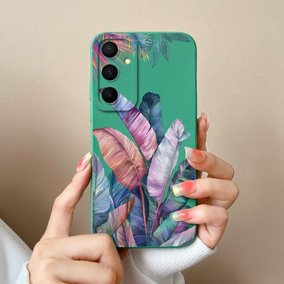 Чехол для Samsung Galaxy A55 S22 S23 M34 A05 A15 C55 F15 S24, чехол для телефона с милым кроликом и мультяшным узором, жидкий силиконовый противоударный бампер для Samsung