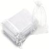 50/100Pcs Fruit Protection Netting Bags with Drawstring Reusable Grape Grow Bags Strawberry Cover Mesh Bags for Pest Control