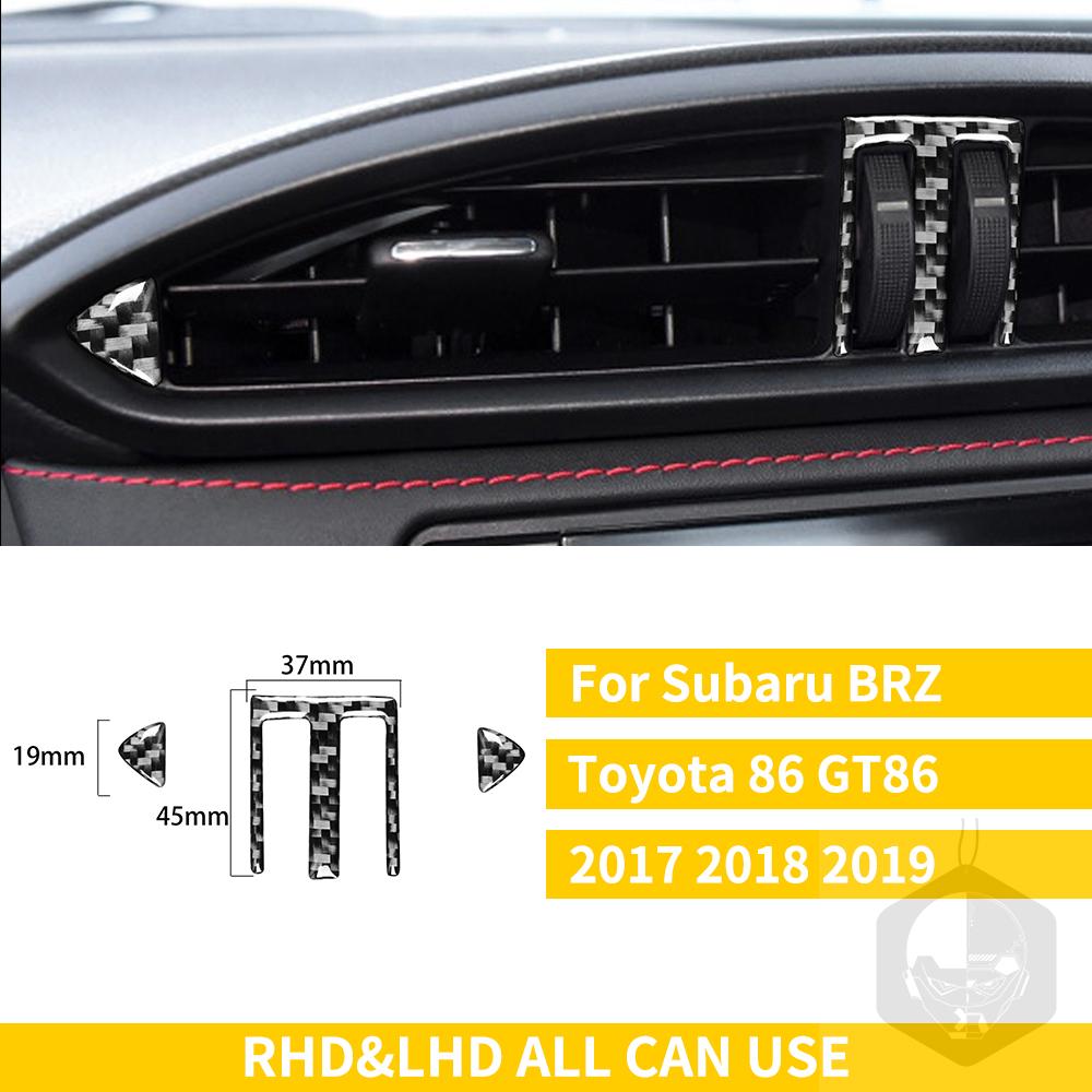 Для Subaru BRZ Toyota 86 GT86 2017 2018 2019 автомобильные аксессуары из углеродного волокна, держатель чашки переключения передач, накладка для кондиционера