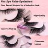 Накладные ресницы диагональные мушки накладные ресницы хвостик для глаз удлинение 3D искусственные норковые ресницы принадлежности для макияжа