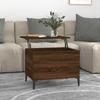 819579 vidaXL Coffee Table Brown Oak 60x44.5x45 Cm Engineered Wood