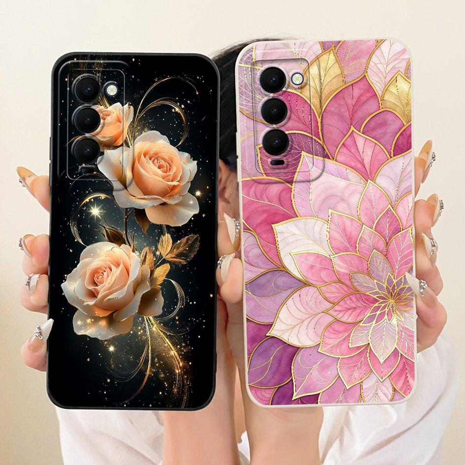 Для чехла Tecno Camon 18 18T 18P 18i Чехол для телефона Популярный Цветок Мягкий силиконовый чехол Для Tecno Camon 18 Premier CH9 CH9n Защитный