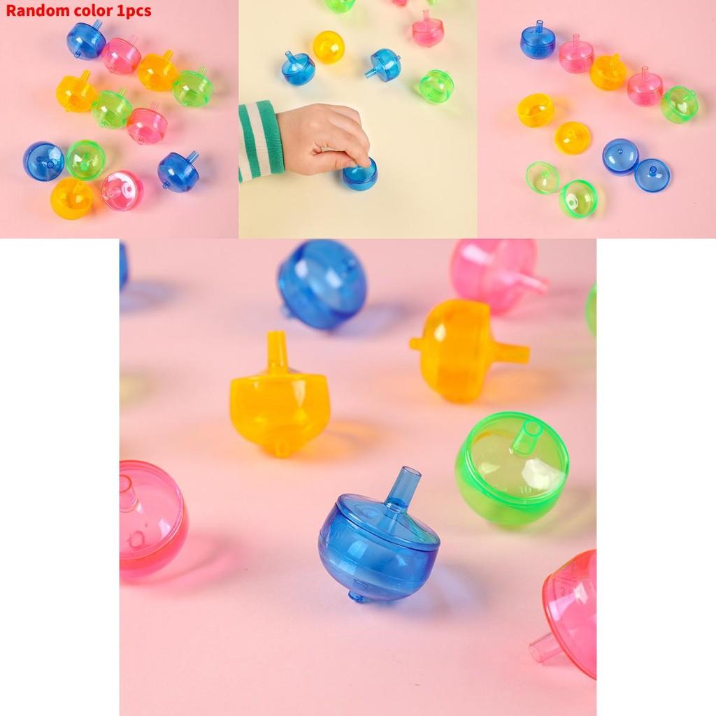Classic Transparent Gyroscope Toy For Kids Plastic Handheld Creative Gift For Children