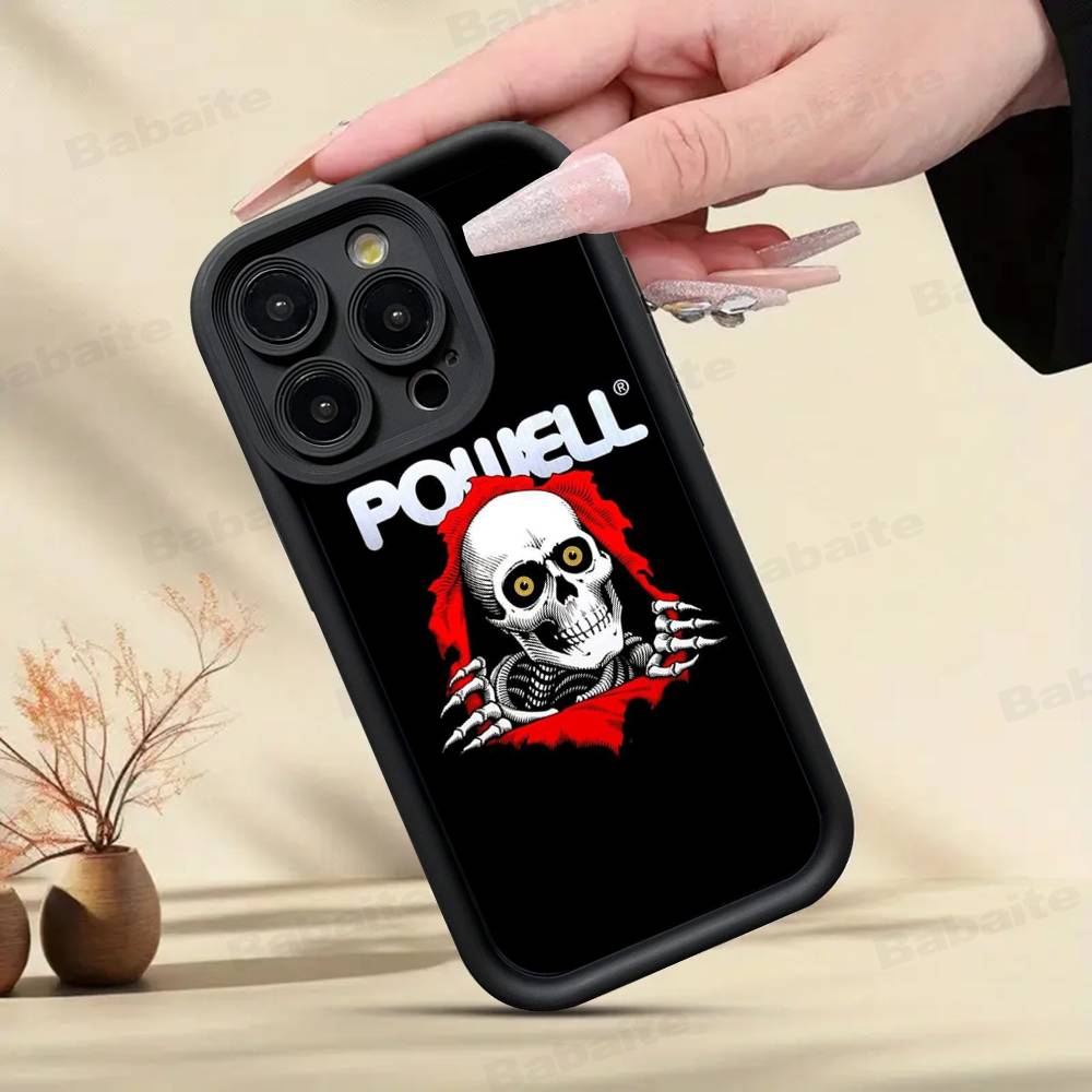 Чехол для телефона P-Powell P-Peralta Для IPhone 17 16 15 14 13 12 11 Pro Max Plus Mini Счастливым принтом