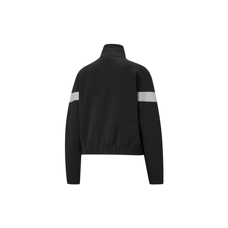 (WMNS) PUMA Pi Dblknit Logo Printing Stand-up Collar Jacket Black Women's 531347-01