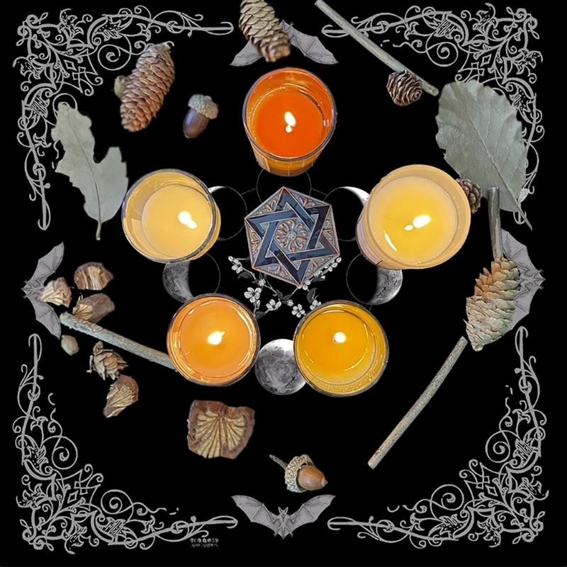 Фаза Луны Звездный Узор Астрология Скатерть Таро Гадания Скатерть Алтари Ткань Гадания Настольная Игра Аксессуар