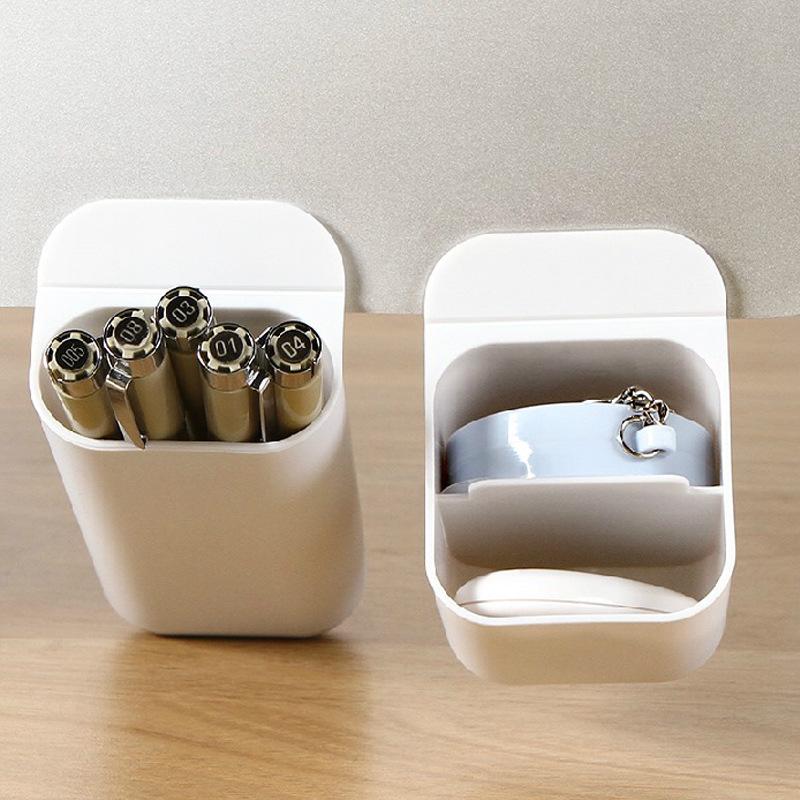 Multifunctional Desktop Pen Holder & Organizer - Simple Storage Box for Office and Small Items