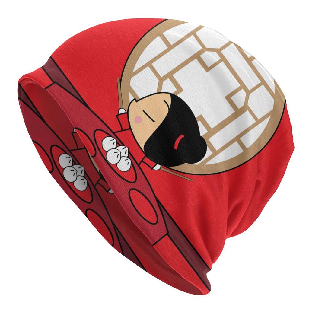 Женская шапка-бини с напуском в стиле аниме Pucca, унисекс, с персонажами мультфильмов, модные вязаные шапочки Skullies, шапка для зимних лыж