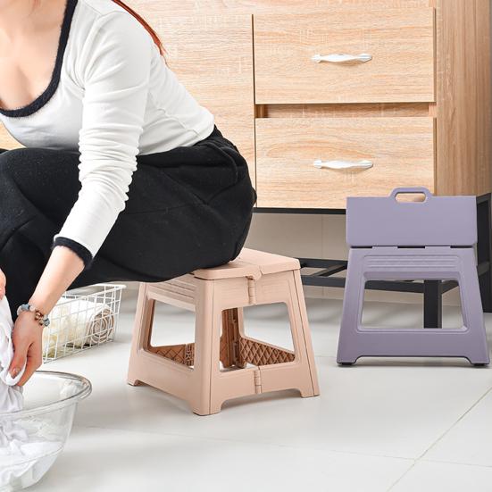 Складная скамейка многофункциональная подставка для ног для малышей и пожилых людей переносной пластиковый табурет с ручкой