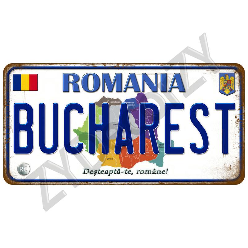 Plaque Israel Spain France Home Metal Sign Germany Craft Bar Decor Tin Sign USA Country Flag Tinplate Plate For Wall Restaurant