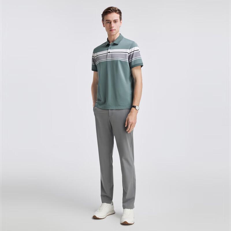 YOUNGOR Мужская поло в полоску в стиле business casual