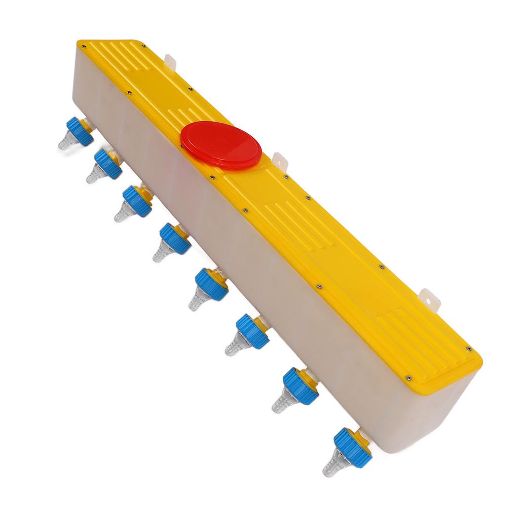 Силиконовая кормушка для ягнят с 8 сосками, настенное ведро для кормления скота молоком объемом 10 л