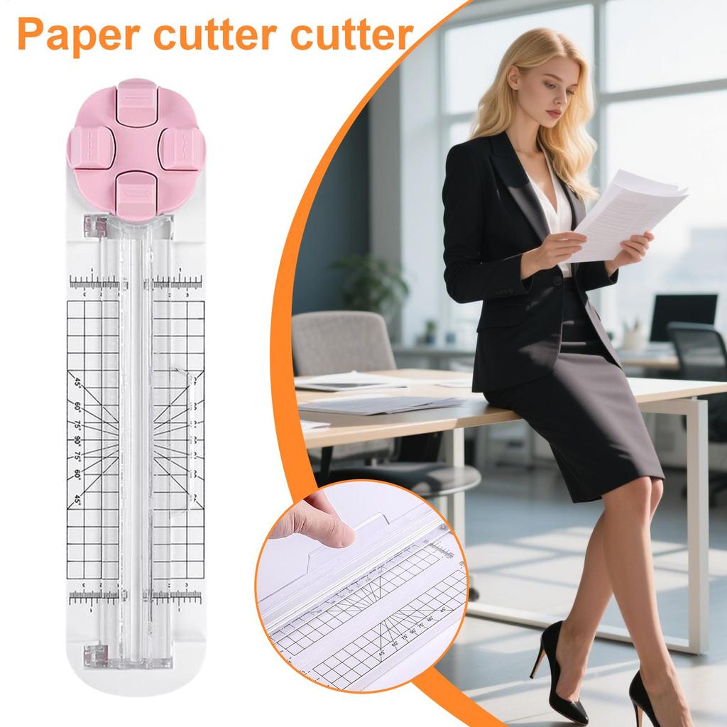 Manual Paper Trimmer Spare Knife Machine Paper Cutter Sliding Multi-Function 4-in-1 Paper Cutter Cutting Cardboard Tool
