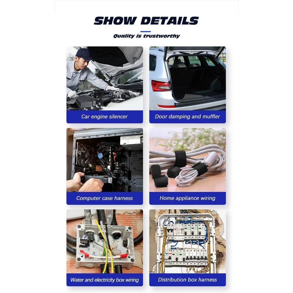 25М Электроизоляционная лента Термостойкая Клейкая Тканевая Лента для Автомобильной Кабельной Ленты Жгут Проводки Электрические Термоленты KTY