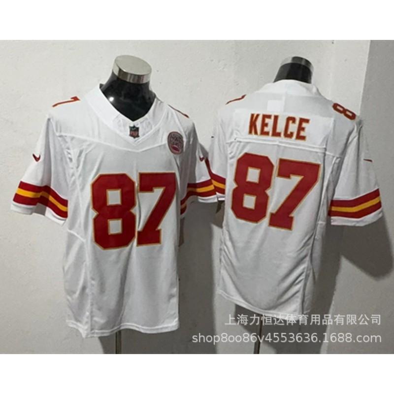 American Football Jersey 15 MAHOMES 87 KELCE Embroidered Team Uniform Sports