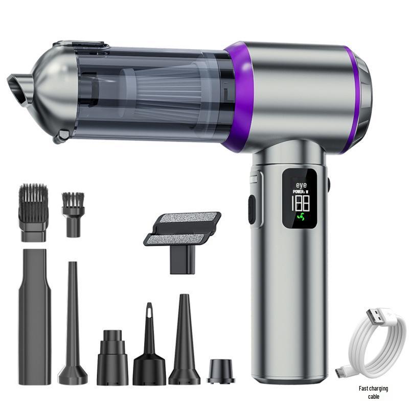 Беспроводной ручной автомобильный пылесос с дисплеем мощности и бесщеточным двигателем