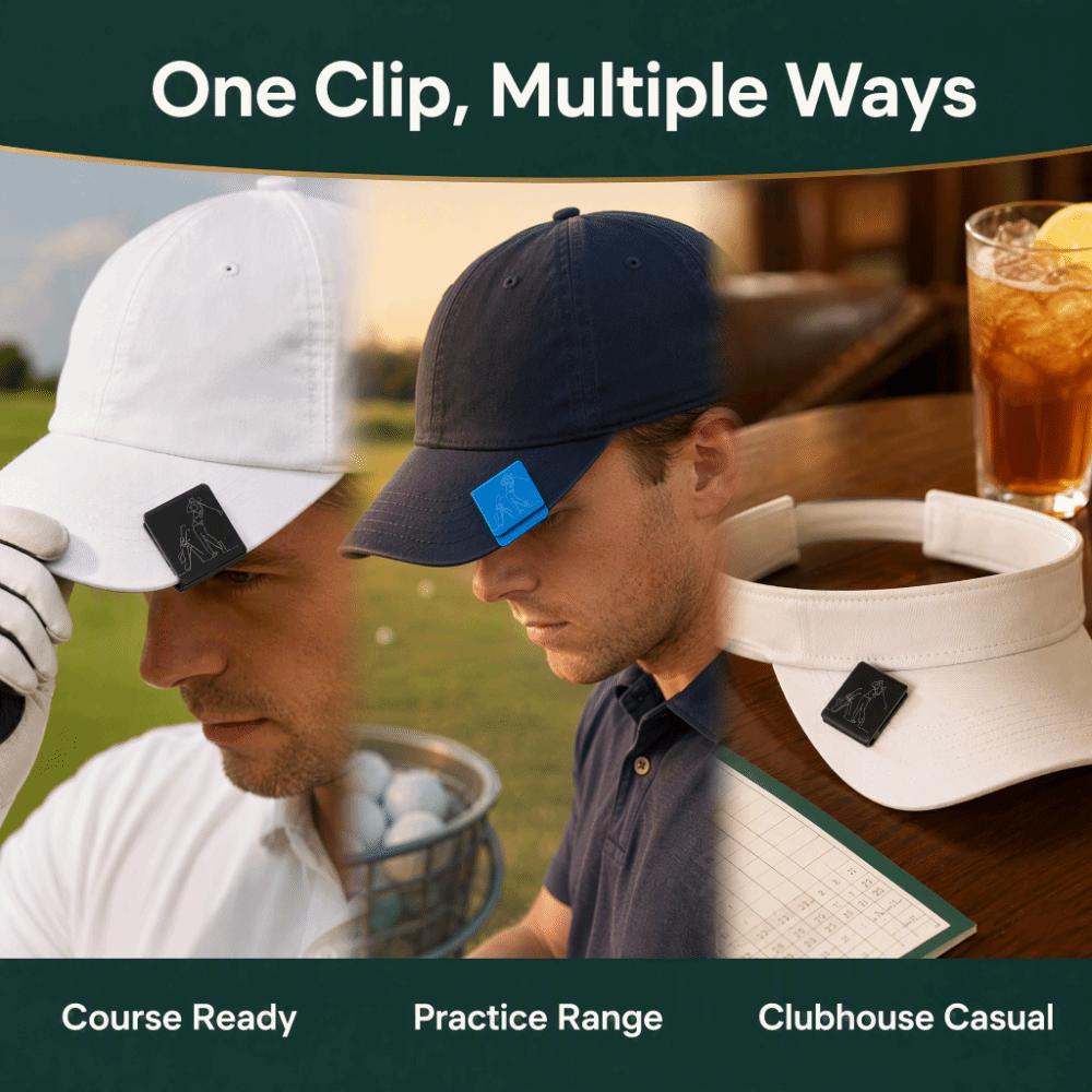 Lightweight Golf Hat Clip Multi Color Golf Accessory Portable Metal Cap Clip Cap Decoration