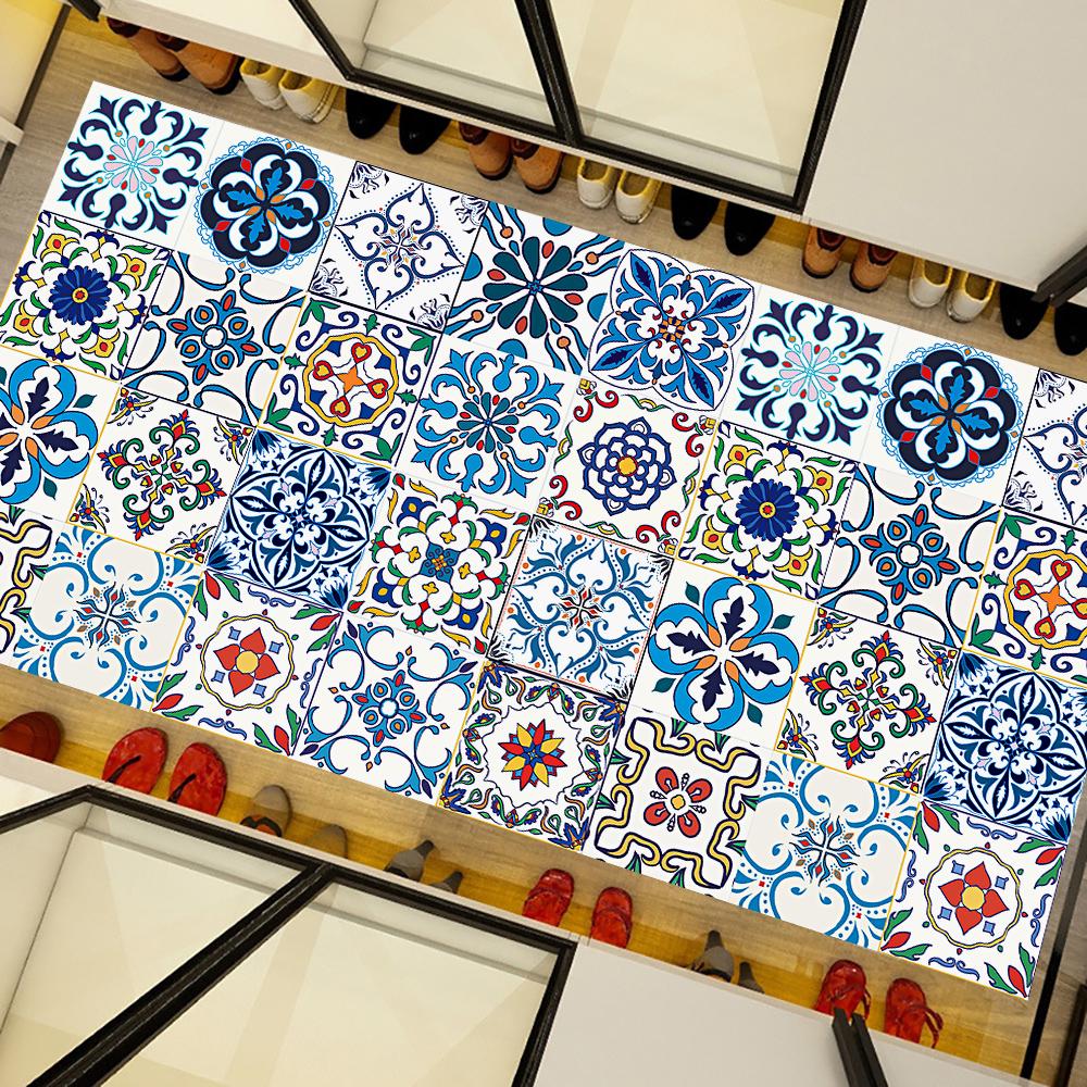 20 шт., наклейка на плитку в богемном стиле, кухонный щиток, шкаф, стол, ремонт ванной комнаты, средиземноморская наклейка на стену, художественные наклейки на стену