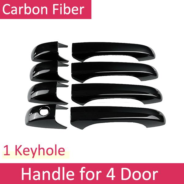 For Dodge Caliber 2007 2008 2009 2010 2011 2012 Gloss Black Door Handle Cover Trim Protective Car Exterior Accessories Stickers NN1