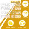 Водонепроницаемая декорация Самоклеящаяся наклейка на почтовый ящик Декаль для почтового ящика Номера адреса Наклейка с номером
