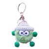 Keychain Imitation Mink Hair Cartoon Doll Charm Key Ring Fade-Resistant Compact Lightweight Backpacks Car Key Holder